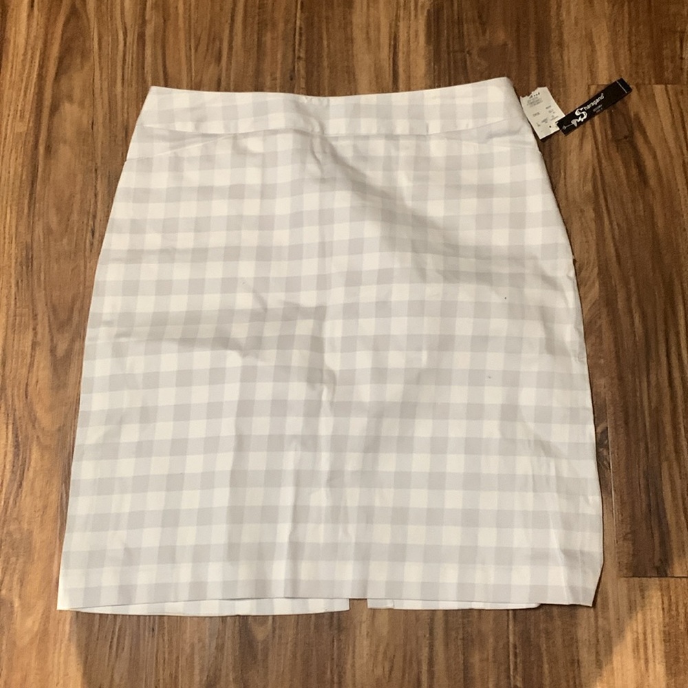 New Sharagano Studio Skirt grey and cream size 12?*